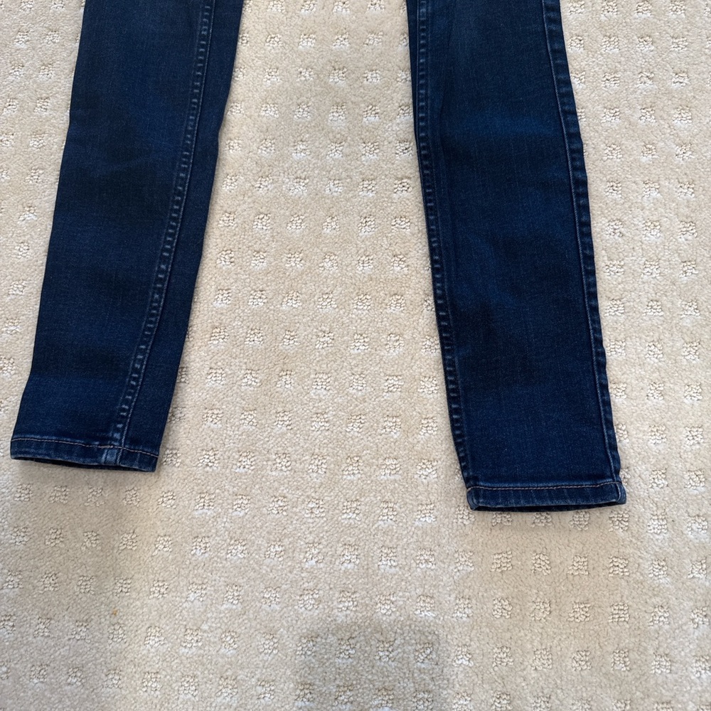 Abercrombie & Fitch High Rise Super Skinny Jeans Size 0R W25 L31 Dark Wash - Picture 5 of 6